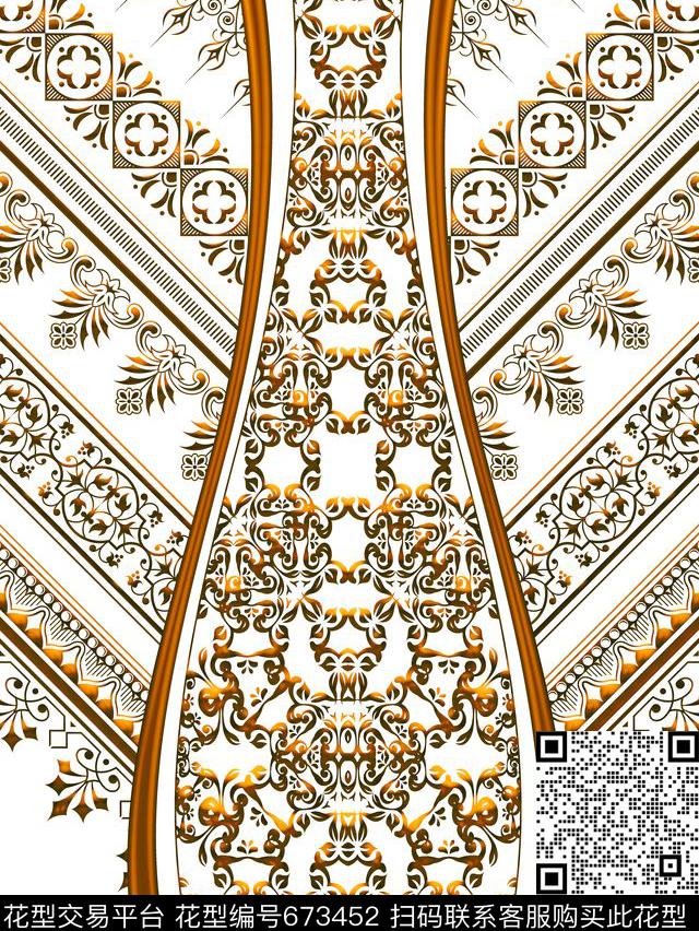 Fei-女装青花瓷中国风数码印花华亿平台下载（图片编号: 673452） - 瓦栏（Walan）