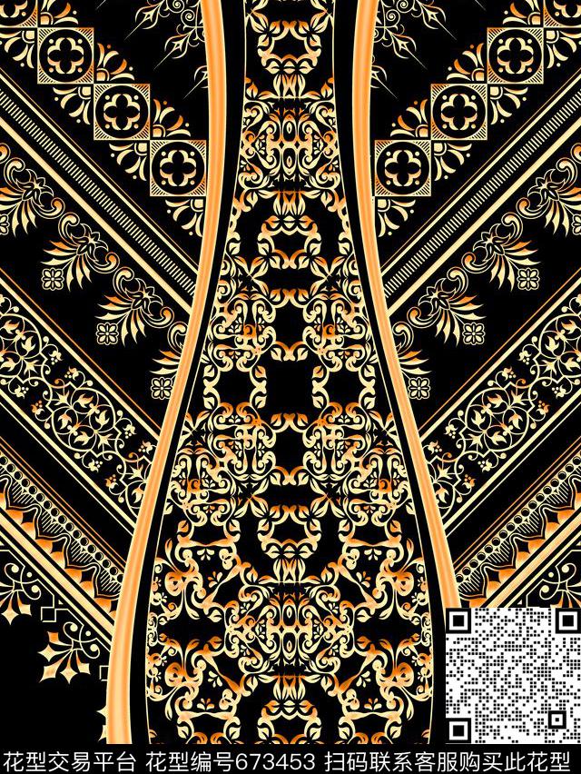 Fei-女装青花瓷中国风数码印花华亿平台下载（图片编号: 673453） - 瓦栏（Walan）