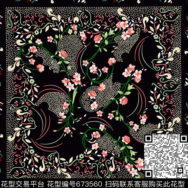 花朵花卉数码印花华亿平台下载（图片编号: 673560） - 瓦栏（Walan）