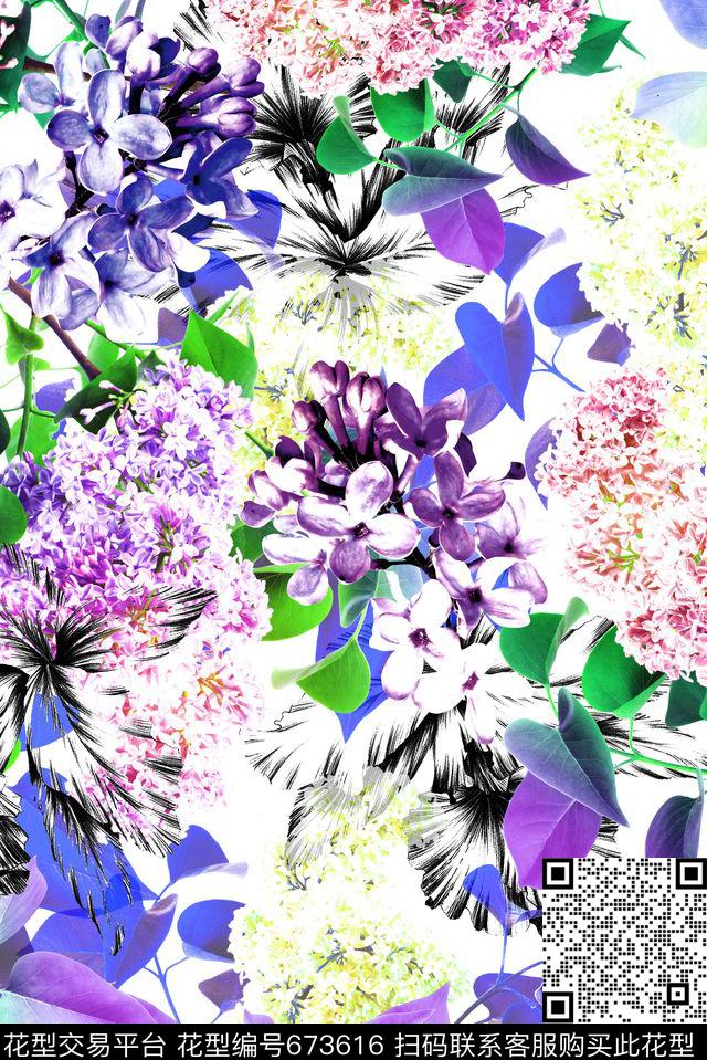 女装花卉泳装数码印花华亿平台下载（图片编号: 673616） - 瓦栏（Walan）