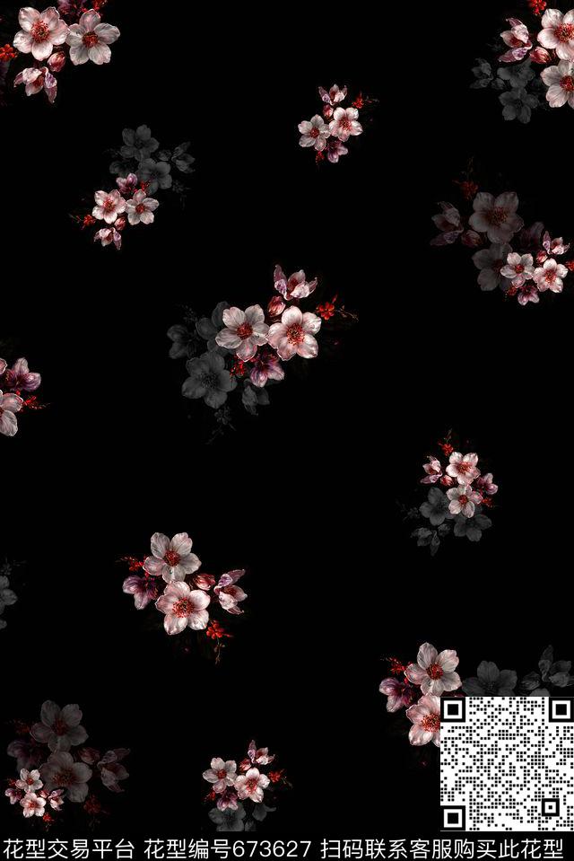 花卉男装女装数码印花华亿平台下载（图片编号: 673627） - 瓦栏（Walan）