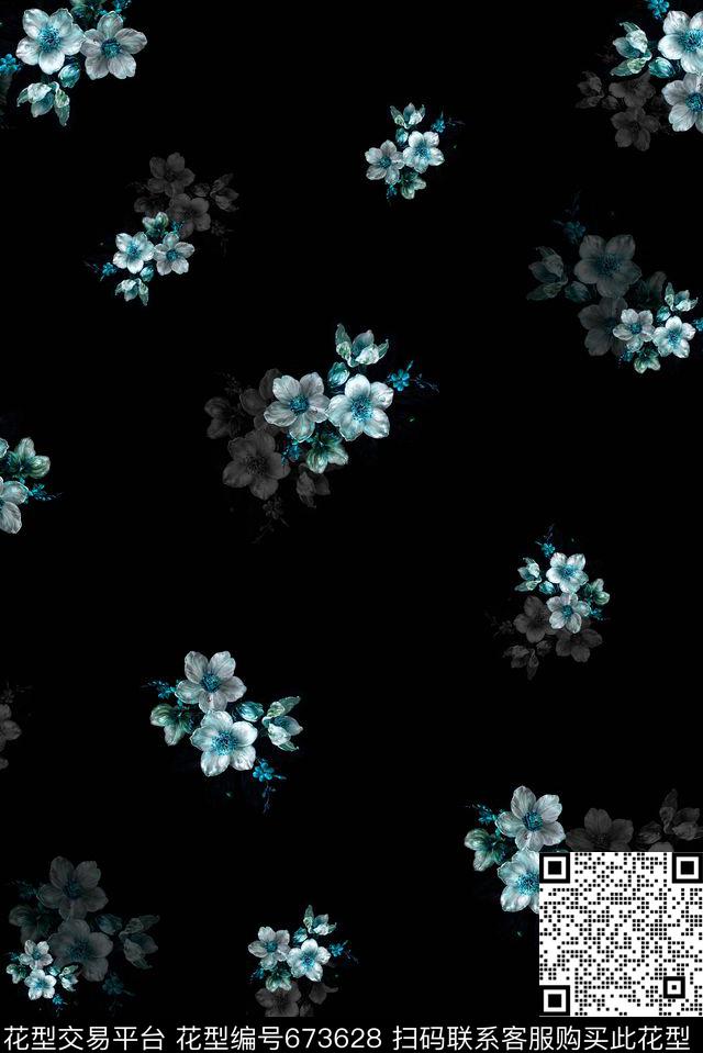 花卉男装女装数码印花华亿平台下载（图片编号: 673628） - 瓦栏（Walan）