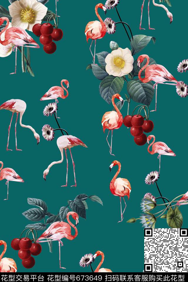面料花花卉花鸟数码印花华亿平台下载（图片编号: 673649） - 瓦栏（Walan）
