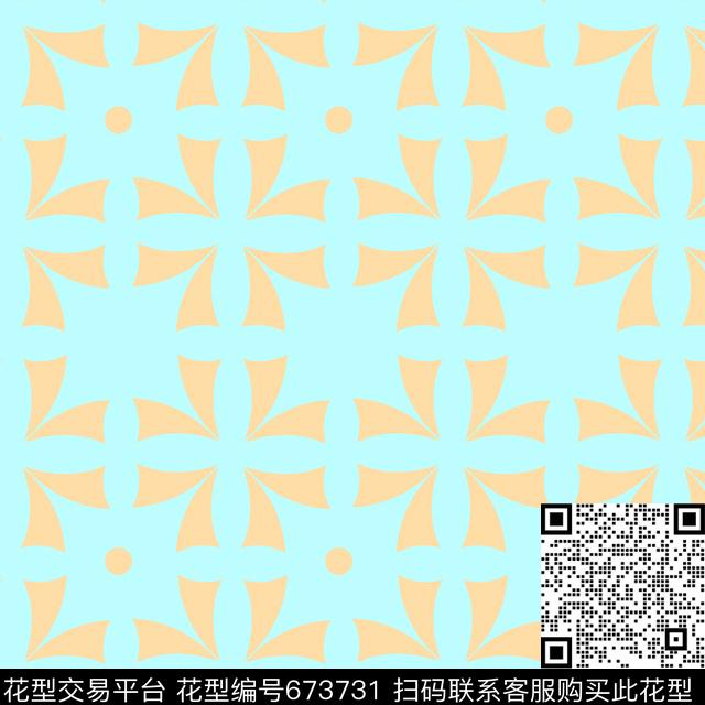 不规则几何十字菱形传统印花华亿平台下载（图片编号: 673731） - 瓦栏（Walan）