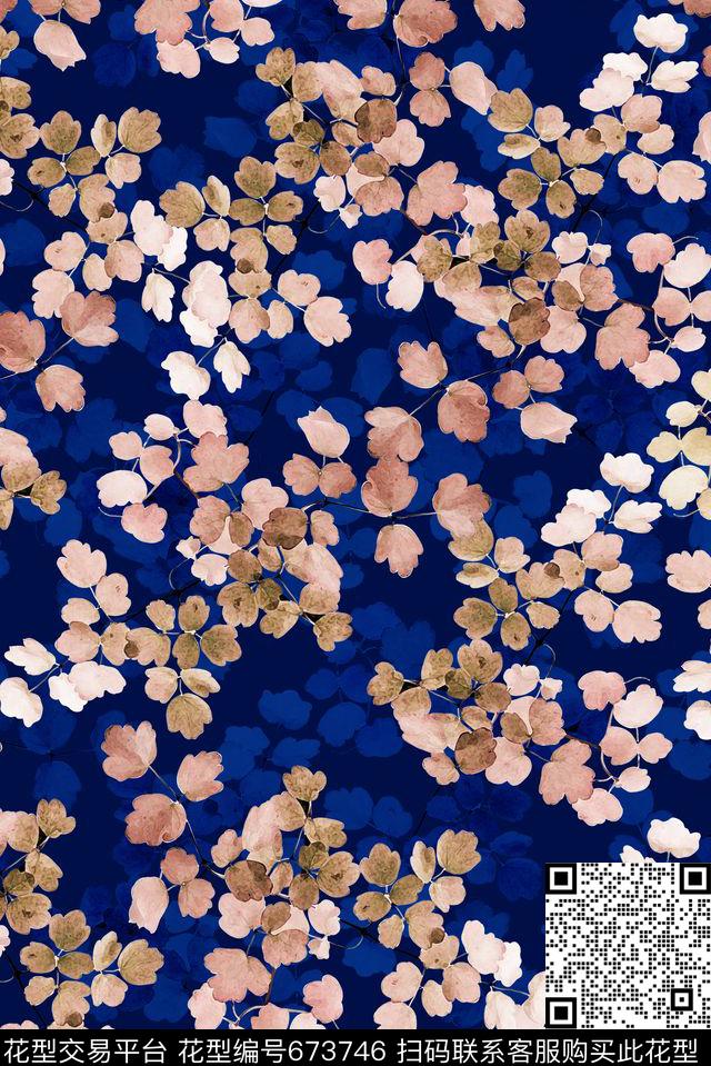 小碎花花卉数码印花华亿平台下载（图片编号: 673746） - 瓦栏（Walan）