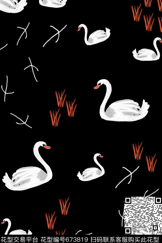 L.D~动物L.D~趣味L.D~水彩数码印花华亿平台下载（图片编号: 673819） - 瓦栏（Walan）