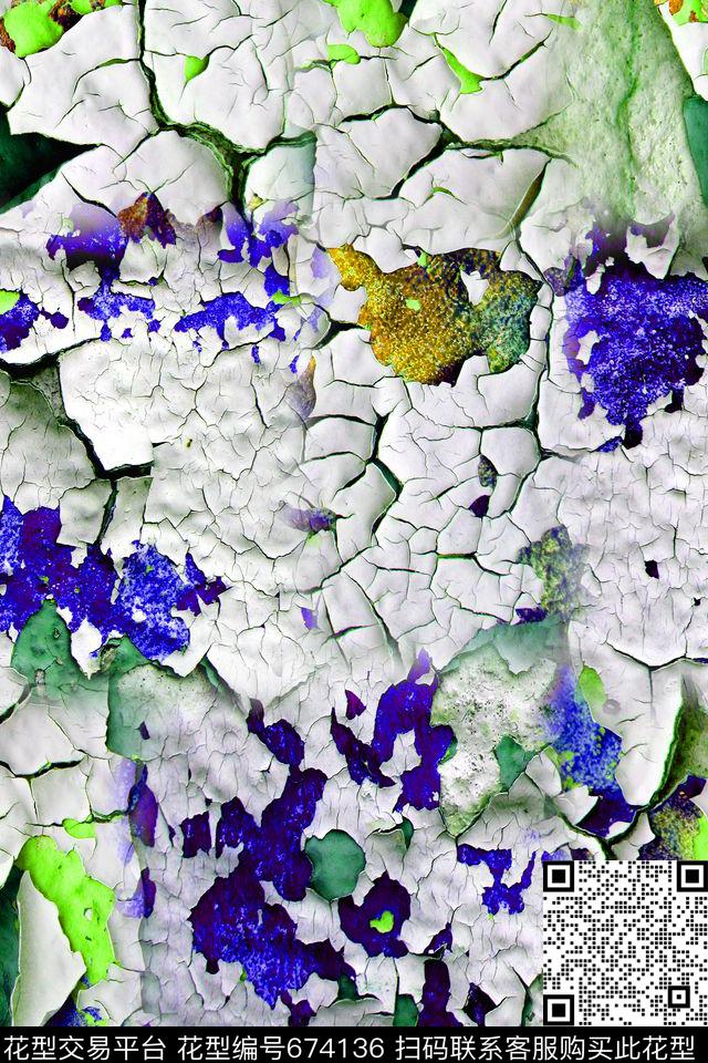 干裂的墙壁墙壁肌理男款夏装数码印花华亿平台下载（图片编号: 674136） - 瓦栏（Walan）