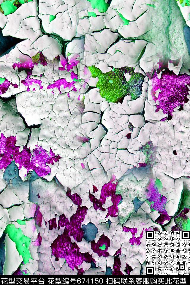 干裂的墙壁墙壁肌理男款夏装数码印花华亿平台下载（图片编号: 674150） - 瓦栏（Walan）