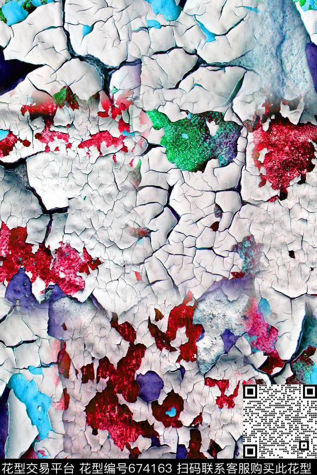 干裂的墙壁墙壁肌理男款夏装数码印花华亿平台下载（图片编号: 674163） - 瓦栏（Walan）