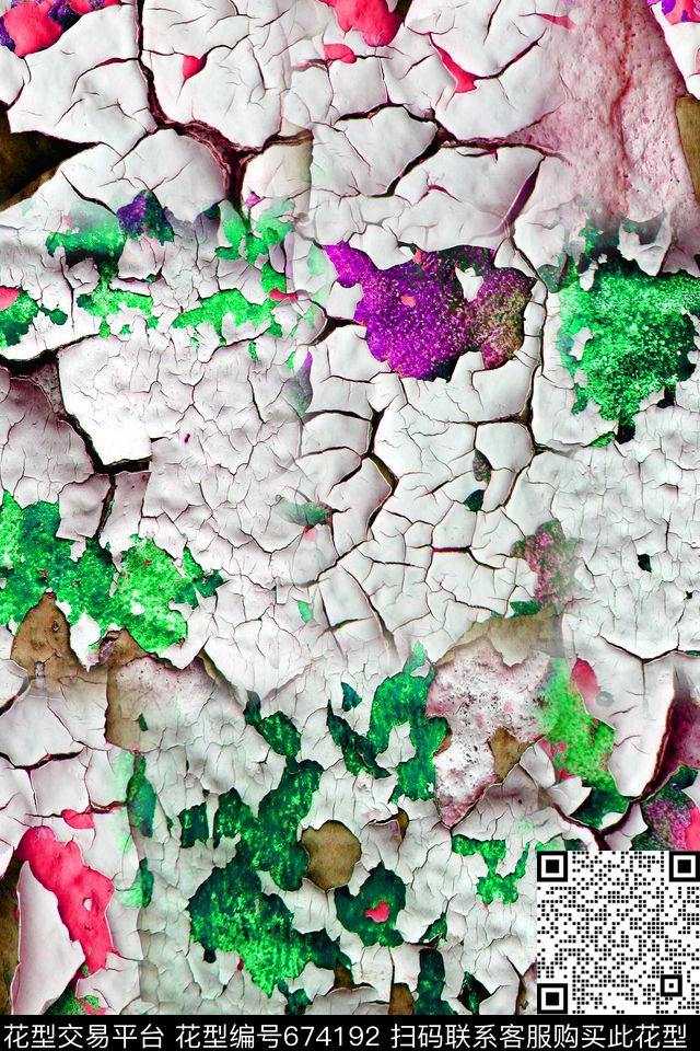 干裂的墙壁墙壁肌理男款夏装数码印花华亿平台下载（图片编号: 674192） - 瓦栏（Walan）