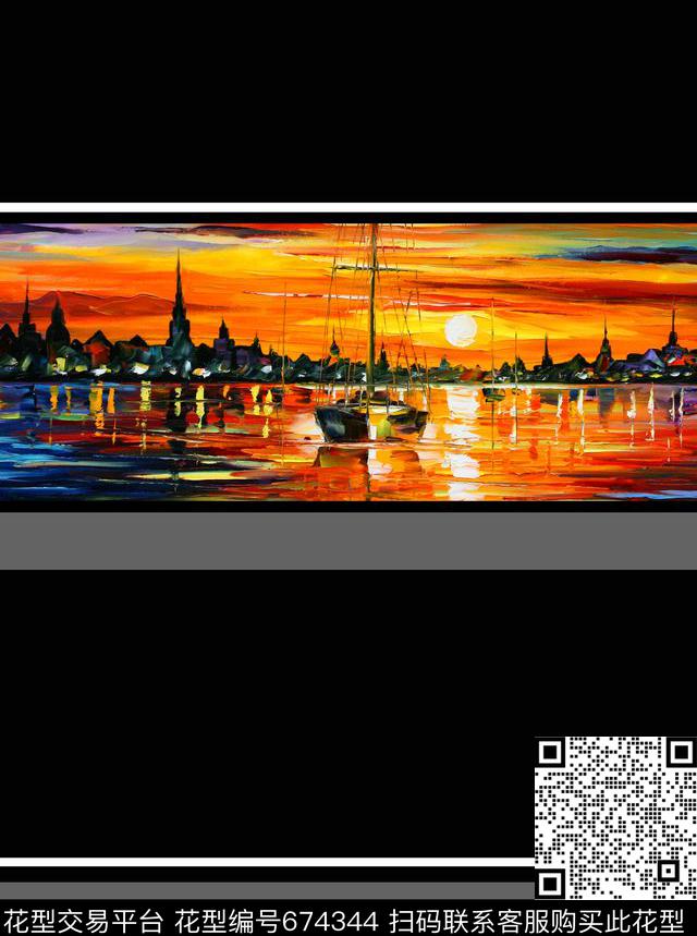 休闲条纹数码印花华亿平台下载（图片编号: 674344） - 瓦栏（Walan）