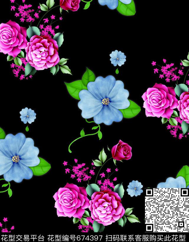 莫妮卡-女装华亿平台数码印花华亿平台下载（图片编号: 674397） - 瓦栏（Walan）