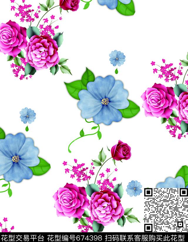 莫妮卡-女装华亿平台数码印花华亿平台下载（图片编号: 674398） - 瓦栏（Walan）