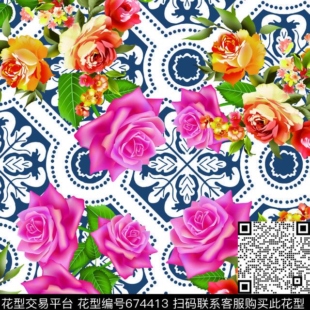 莫妮卡-女装华亿平台数码印花华亿平台下载（图片编号: 674413） - 瓦栏（Walan）