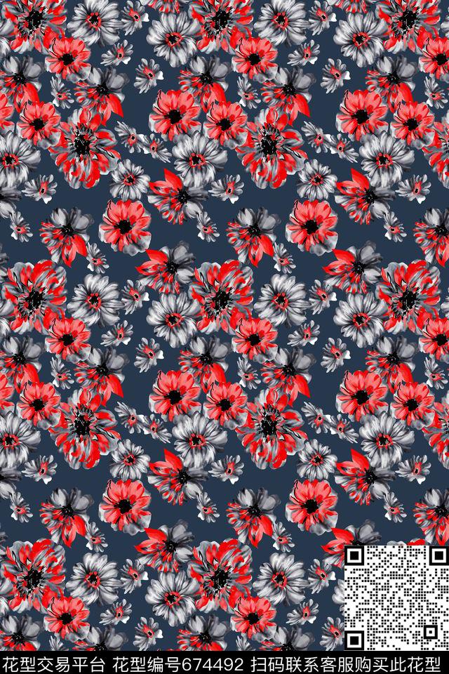 碎花女装春夏传统印花华亿平台下载（图片编号: 674492） - 瓦栏（Walan）