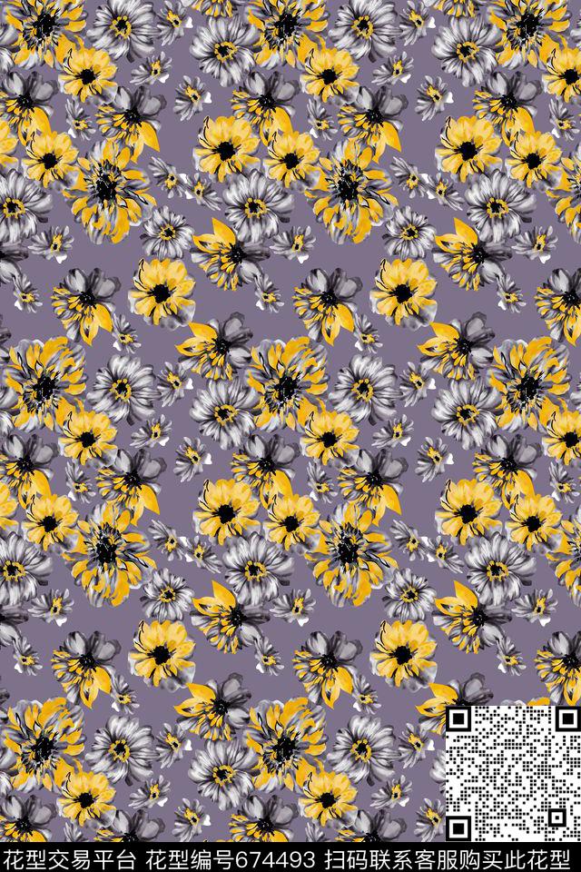 碎花女装春夏传统印花华亿平台下载（图片编号: 674493） - 瓦栏（Walan）