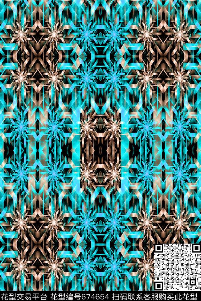 户外男装抽象几何、花卉男装数码印花华亿平台下载（图片编号: 674654） - 瓦栏（Walan）