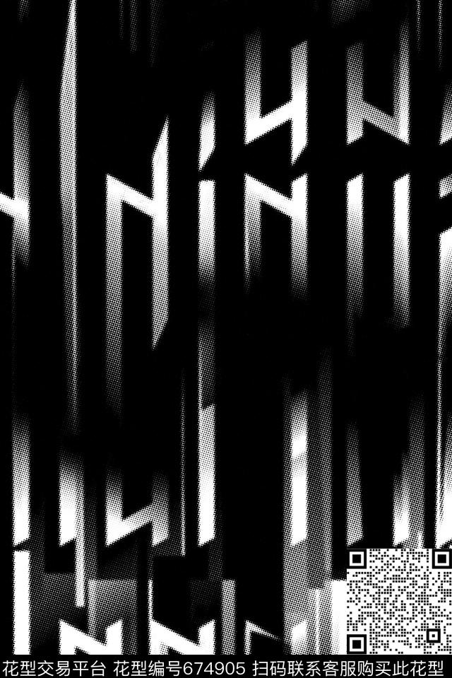 现代几何抽象数码印花华亿平台下载（图片编号: 674905） - 瓦栏（Walan）