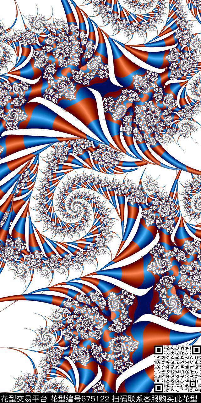 大方抽象时尚数码印花华亿平台下载（图片编号: 675122） - 瓦栏（Walan）