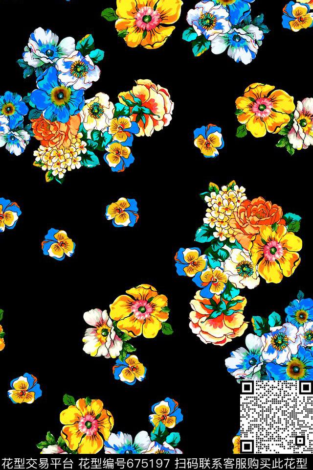 绣花平底民族风数码印花华亿平台下载（图片编号: 675197） - 瓦栏（Walan）