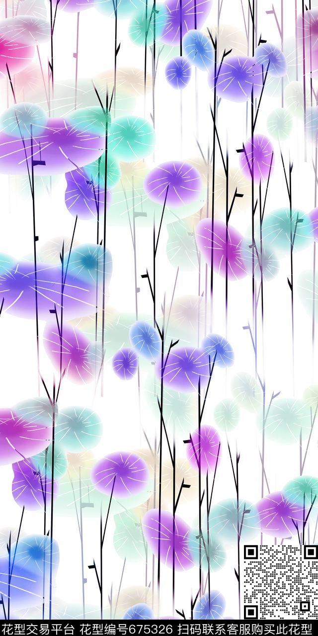 蒲公英数码印花华亿平台下载（图片编号: 675326） - 瓦栏（Walan）