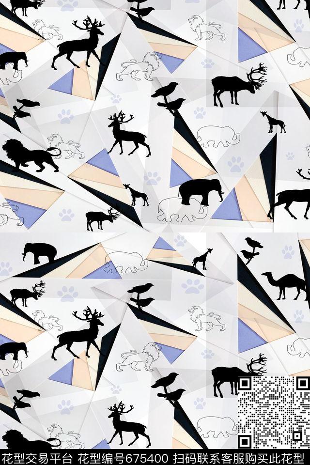 动物世界数码印花华亿平台下载（图片编号: 675400） - 瓦栏（Walan）