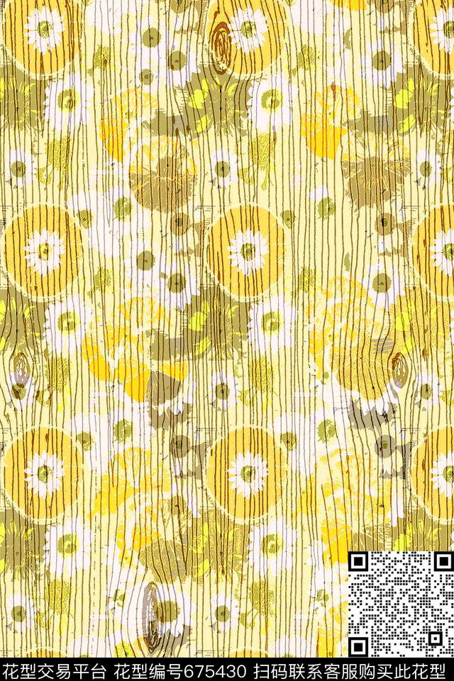 花卉数码印花华亿平台下载（图片编号: 675430） - 瓦栏（Walan）