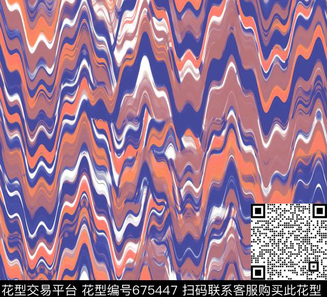 运动休闲时尚男装抽象印花数码印花华亿平台下载（图片编号: 675447） - 瓦栏（Walan）