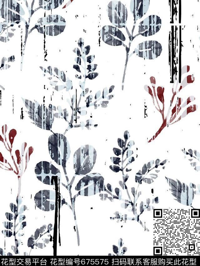女装几何小碎花数码印花华亿平台下载（图片编号: 675575） - 瓦栏（Walan）