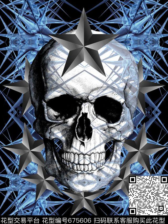 PP风格潮牌大牌几何数码印花华亿平台下载（图片编号: 675606） - 瓦栏（Walan）