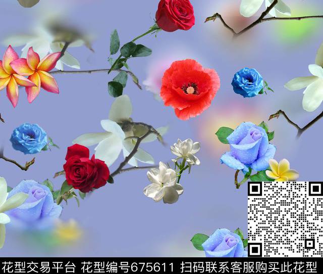 莫妮卡-大牌华亿平台数码印花华亿平台下载（图片编号: 675611） - 瓦栏（Walan）