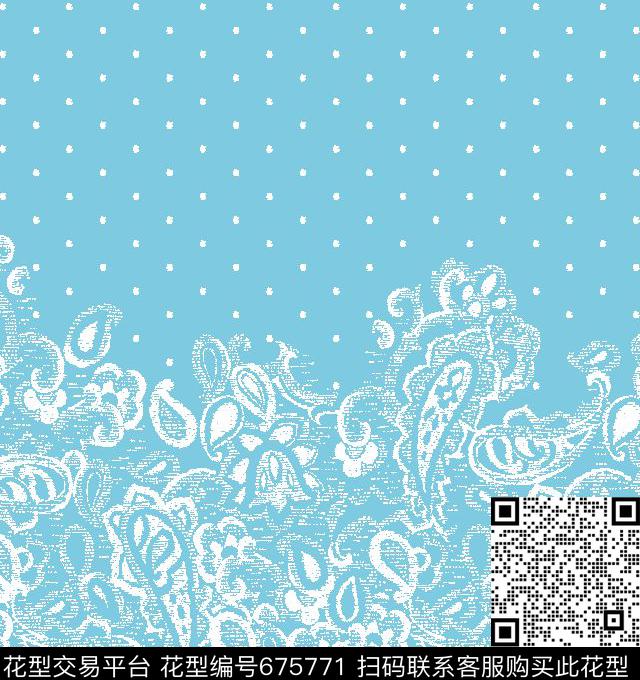 火腿花佩斯利腰果传统印花华亿平台下载（图片编号: 675771） - 瓦栏（Walan）