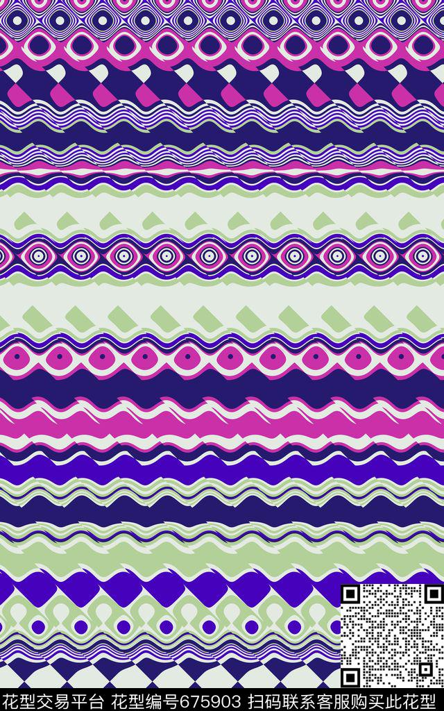 解构波点圆圈数码印花华亿平台下载（图片编号: 675903） - 瓦栏（Walan）