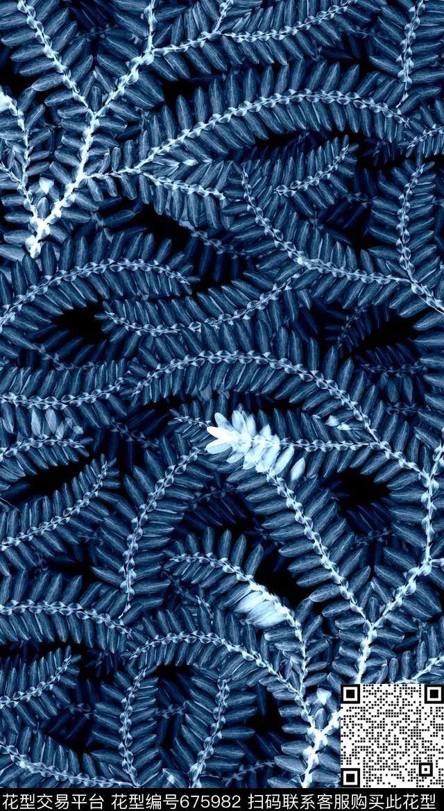 女装裤树枝叶子简欧数码印花华亿平台下载（图片编号: 675982） - 瓦栏（Walan）