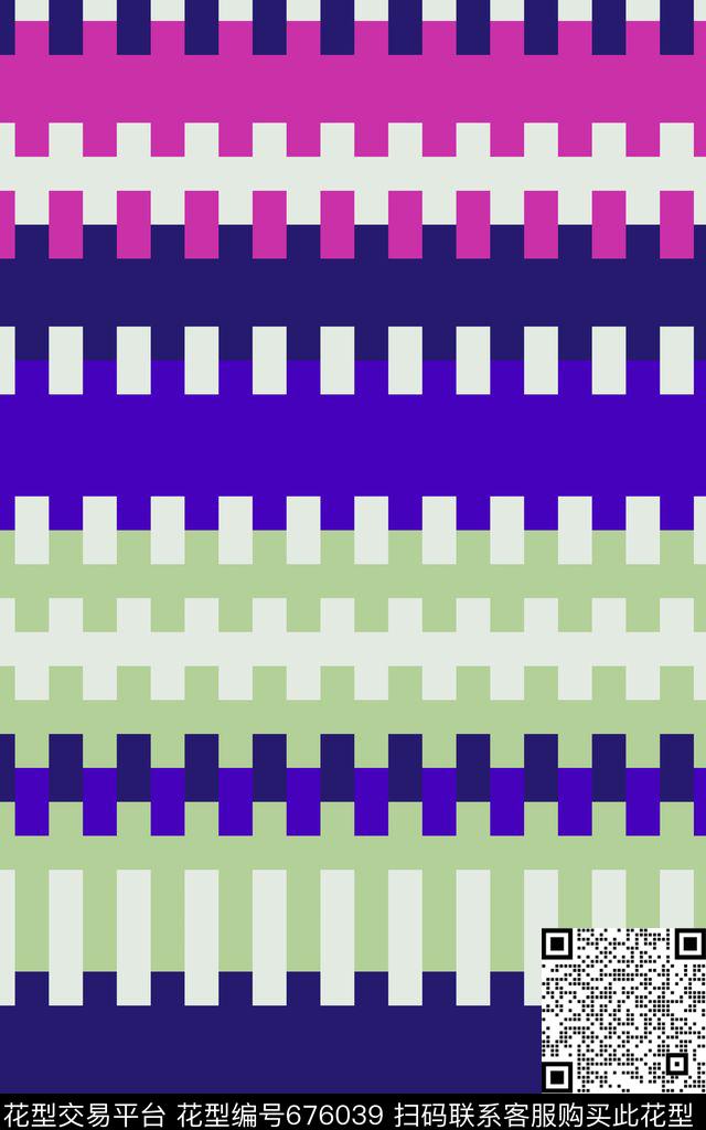 线条几何三宅一生风格数码印花华亿平台下载（图片编号: 676039） - 瓦栏（Walan）