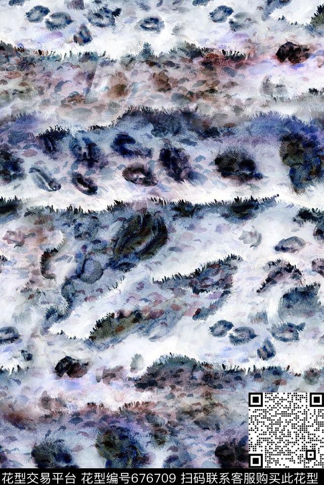 纹理手绘数码印花华亿平台下载（图片编号: 676709） - 瓦栏（Walan）