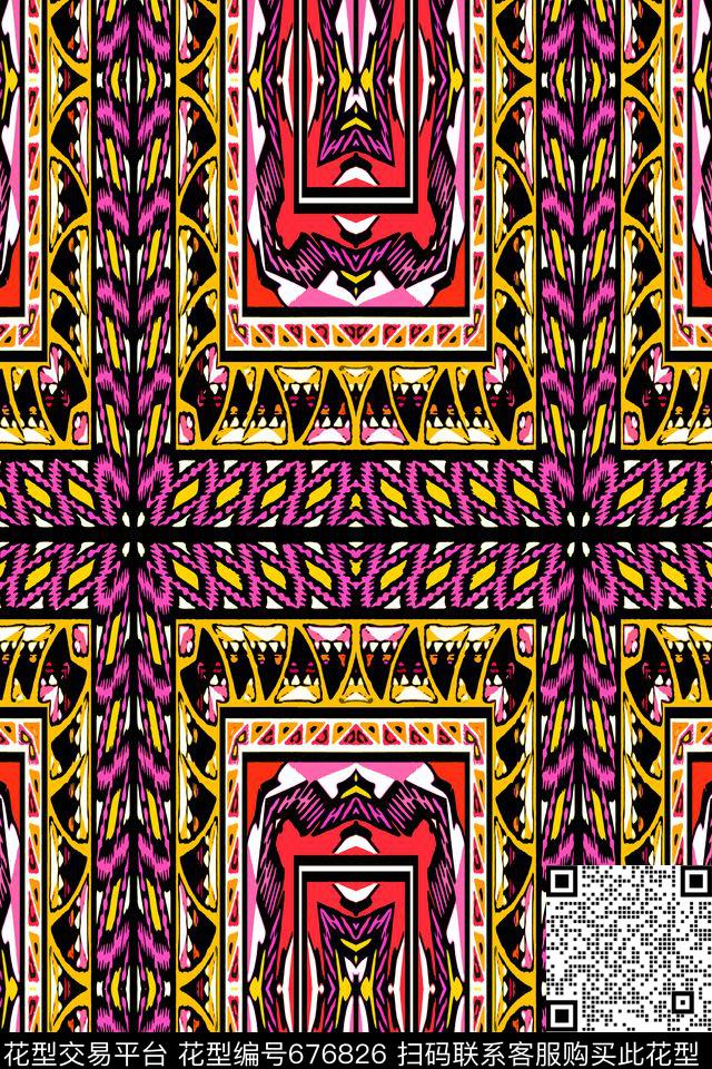 波西米亚土耳其风格迪拜传统印花华亿平台下载（图片编号: 676826） - 瓦栏（Walan）