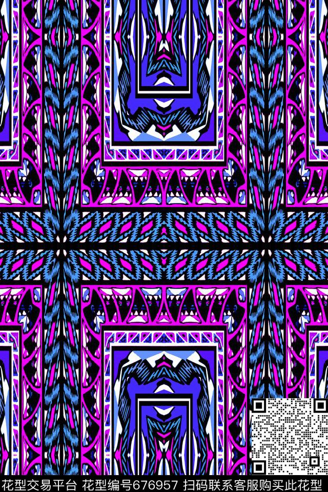 波西米亚土耳其风格迪拜传统印花华亿平台下载（图片编号: 676957） - 瓦栏（Walan）