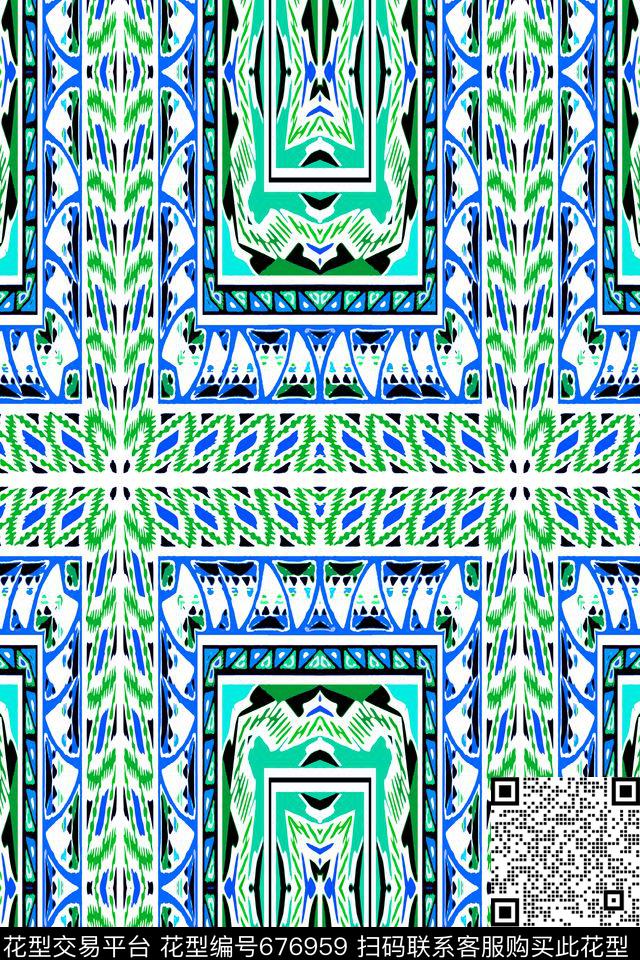 波西米亚土耳其风格迪拜传统印花华亿平台下载（图片编号: 676959） - 瓦栏（Walan）