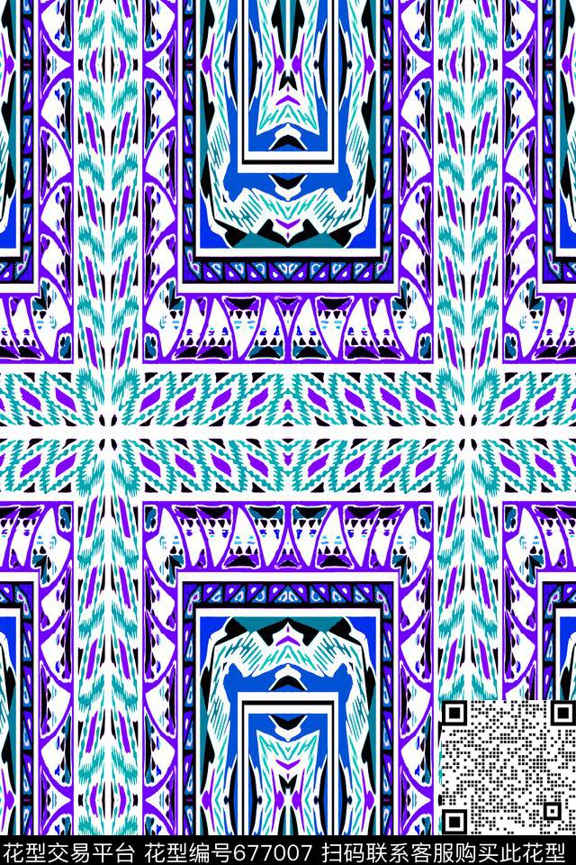 波西米亚土耳其风格迪拜传统印花华亿平台下载（图片编号: 677007） - 瓦栏（Walan）