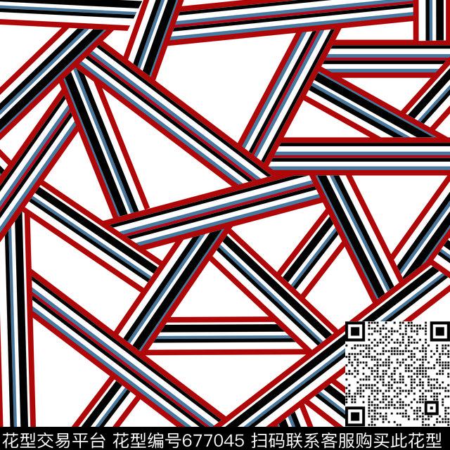 横条条子条纹传统印花华亿平台下载（图片编号: 677045） - 瓦栏（Walan）