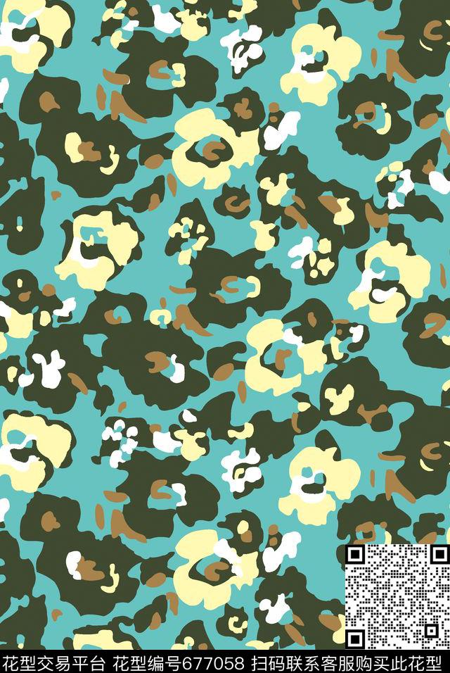 动物纹豹纹传统印花华亿平台下载（图片编号: 677058） - 瓦栏（Walan）