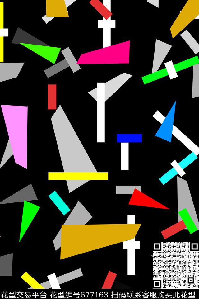 女装方形三角形传统印花华亿平台下载（图片编号: 677163） - 瓦栏（Walan）