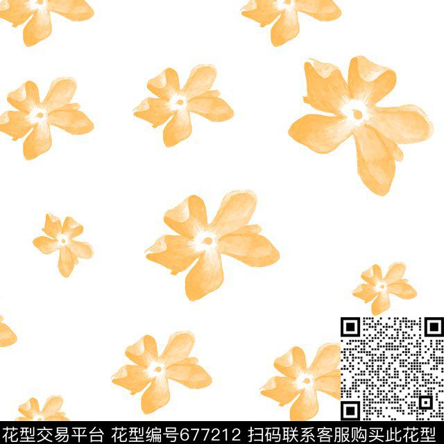 樱花桃花小碎花数码印花华亿平台下载（图片编号: 677212） - 瓦栏（Walan）