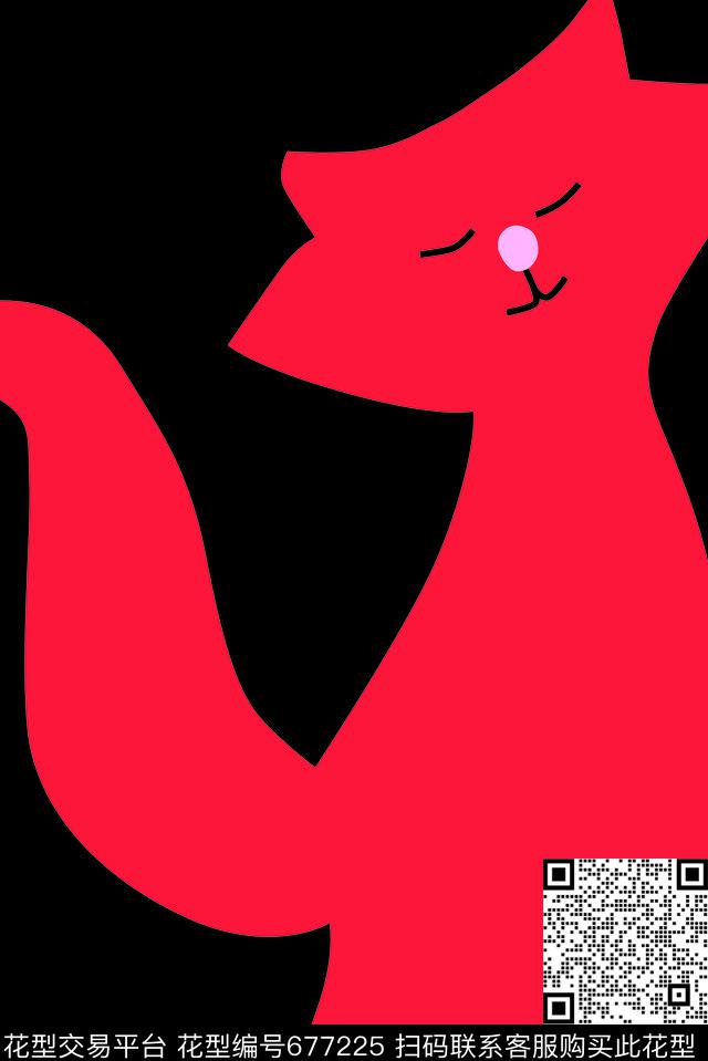 婴童卡通狐狸传统印花华亿平台下载（图片编号: 677225） - 瓦栏（Walan）