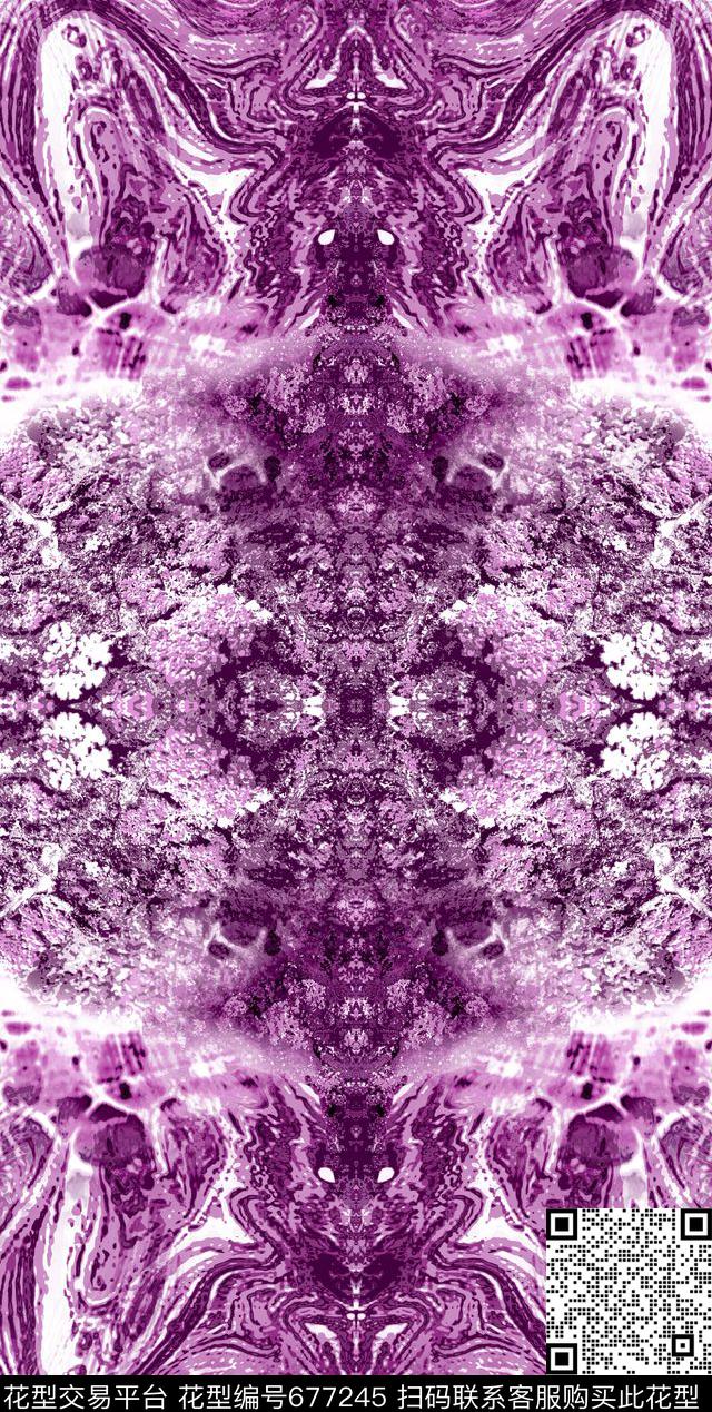 树皮泼墨欧式数码印花华亿平台下载（图片编号: 677245） - 瓦栏（Walan）