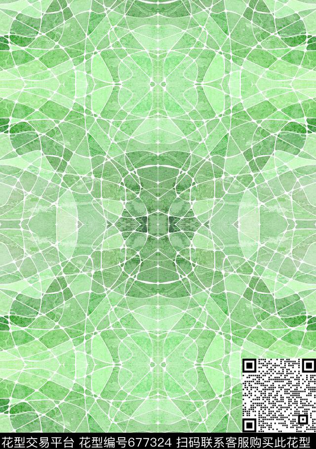 色块几何马赛克数码印花华亿平台下载（图片编号: 677324） - 瓦栏（Walan）