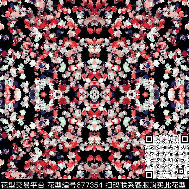 小碎花花朵花卉数码印花华亿平台下载（图片编号: 677354） - 瓦栏（Walan）
