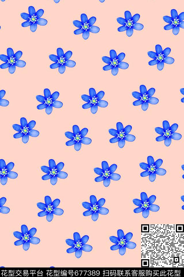 花朵数码印花华亿平台下载（图片编号: 677389） - 瓦栏（Walan）