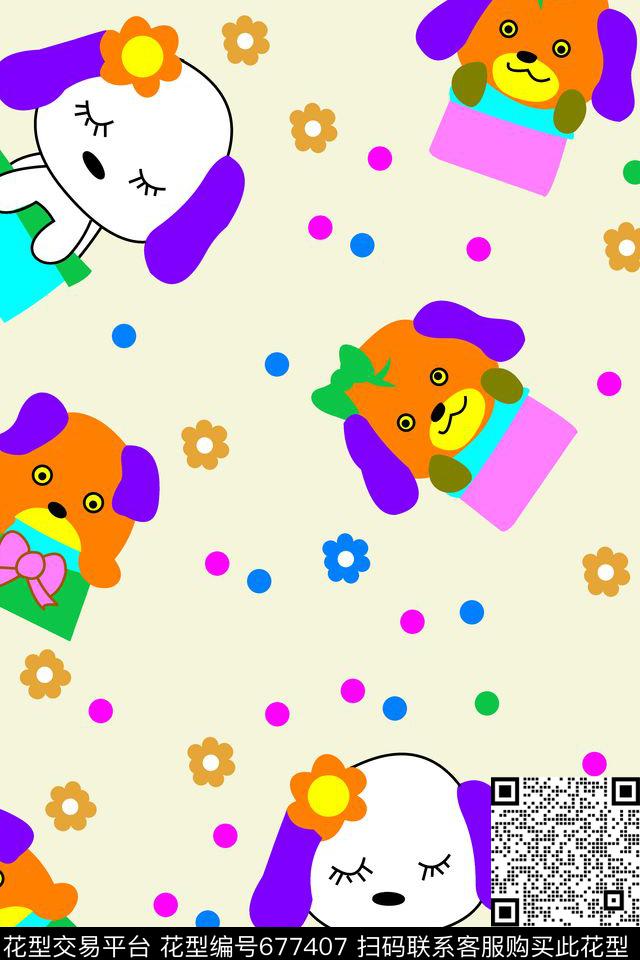 分色动漫卡通传统印花华亿平台下载（图片编号: 677407） - 瓦栏（Walan）
